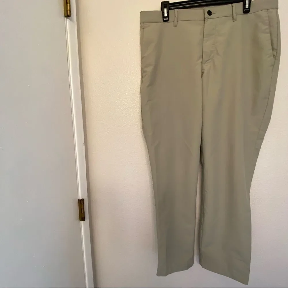 Banana Republic tan stretch Chino khaki work golf Pants 34x30